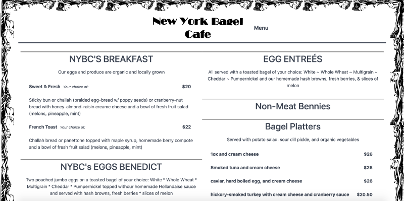 Featured image of post New York Bagel Cafe