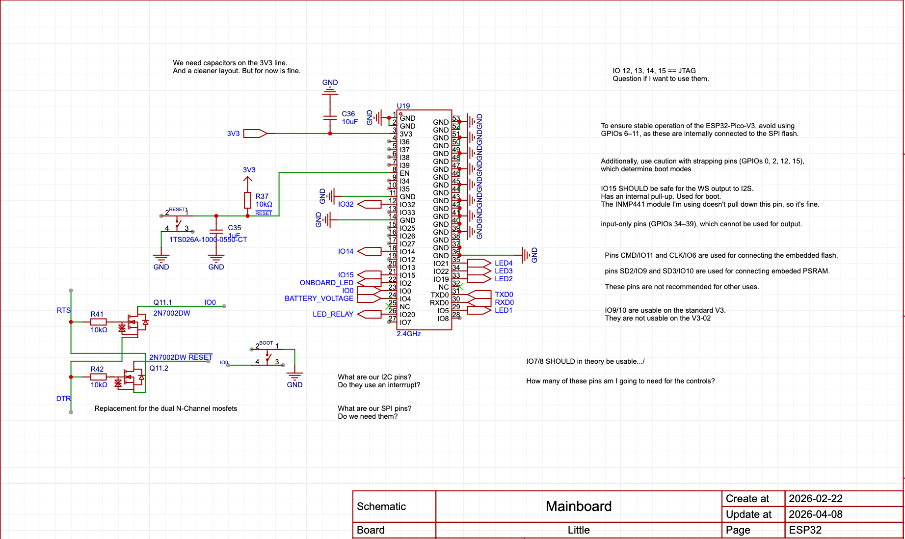 ESP32 Schematic