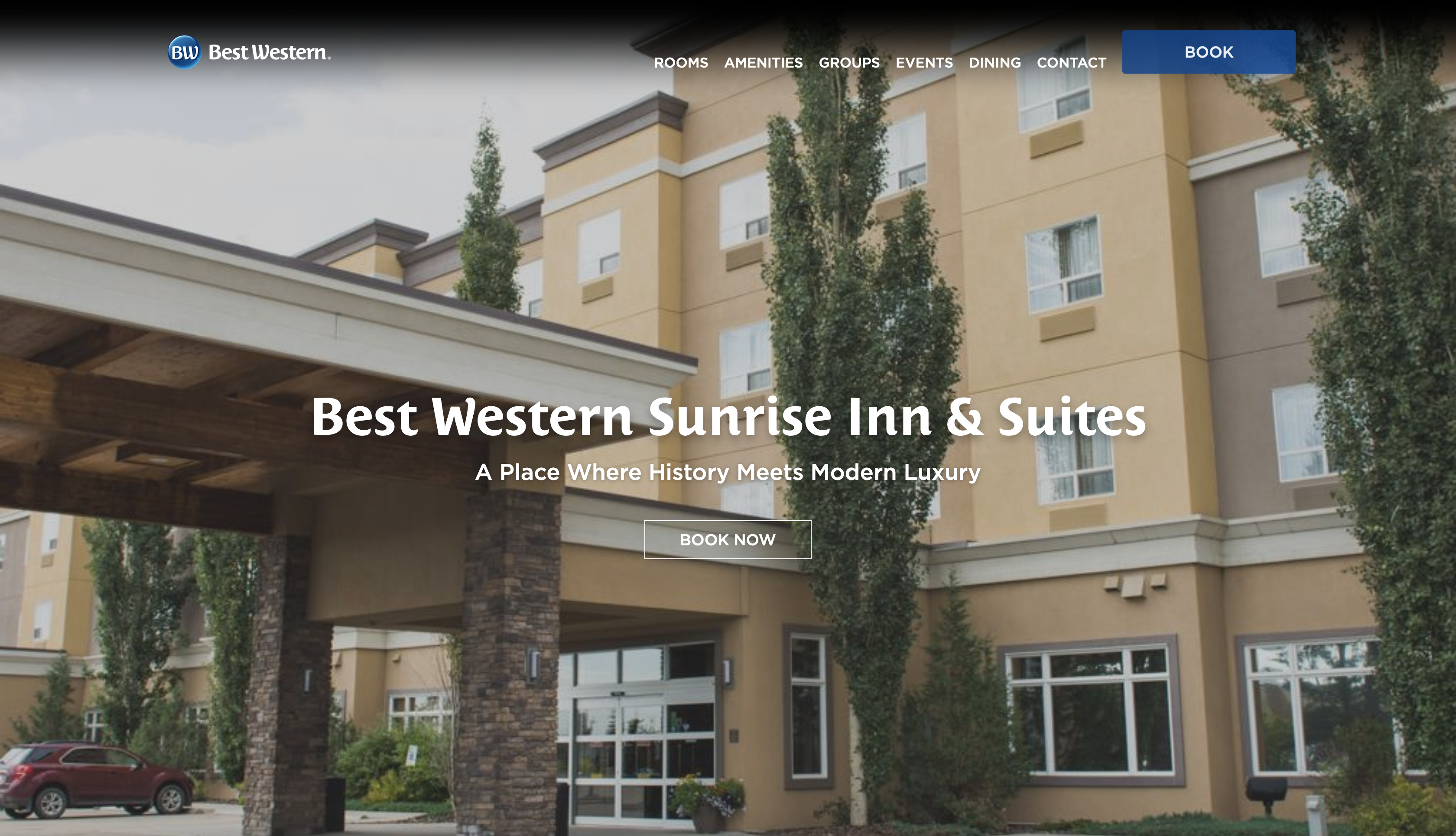 The Home Page of the Best Western Sunrise Inn & Suites