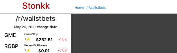 Stonk Ticker